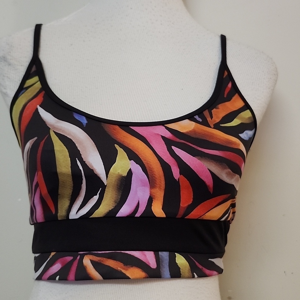 Beach riot sports bra size Large Bikini, top beach coastal Activewear